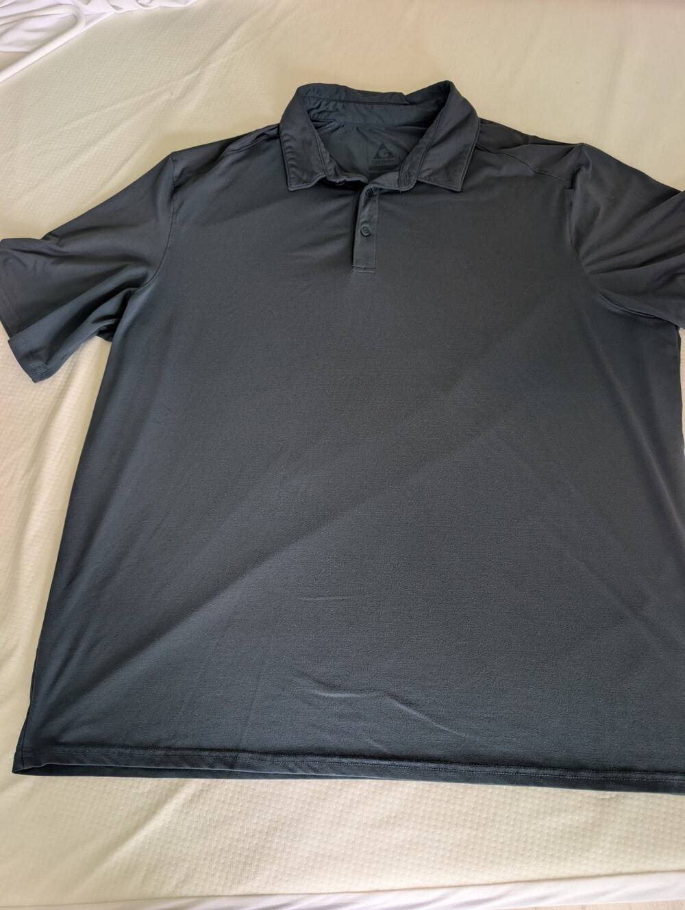 Gerry Mens Performance Polo Shirt Gray Short Sleeve Activewear Size 2Xl